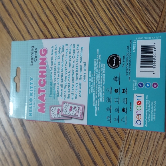 Hello Kitty & Friends Matching Learning Cards - Picture 2 of 4